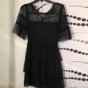 Black Sweetheart Mesh Dress